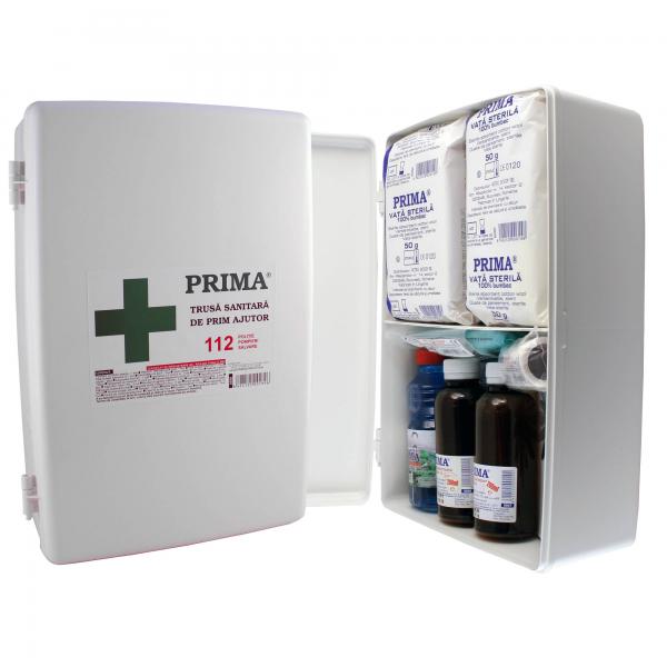 Trusa medicala de prim ajutor fixa plastic alb ajutor imagine noua responsabilitatesociala.ro