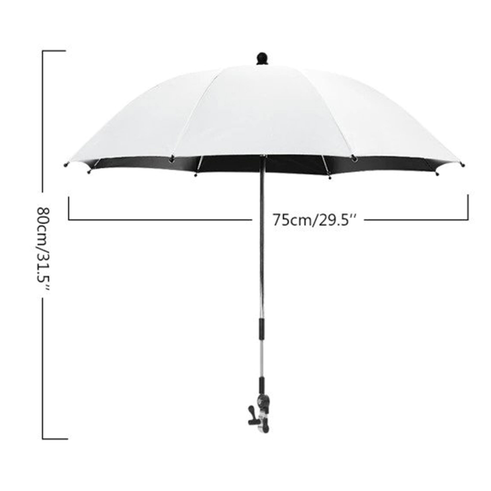 Umbrela pentru carucior gri 75cm - 1 | YEO