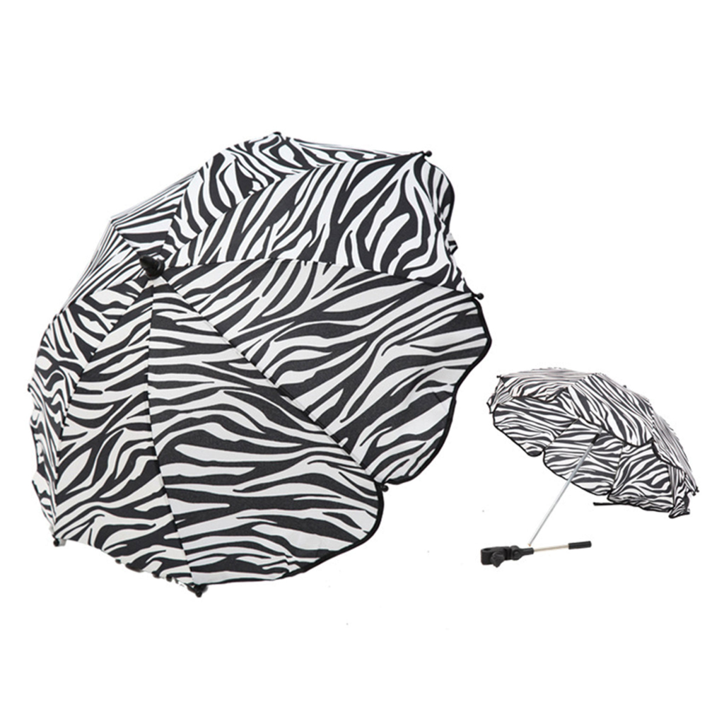 Umbrela pentru carucior imprimeu zebra 65.5cm - 1