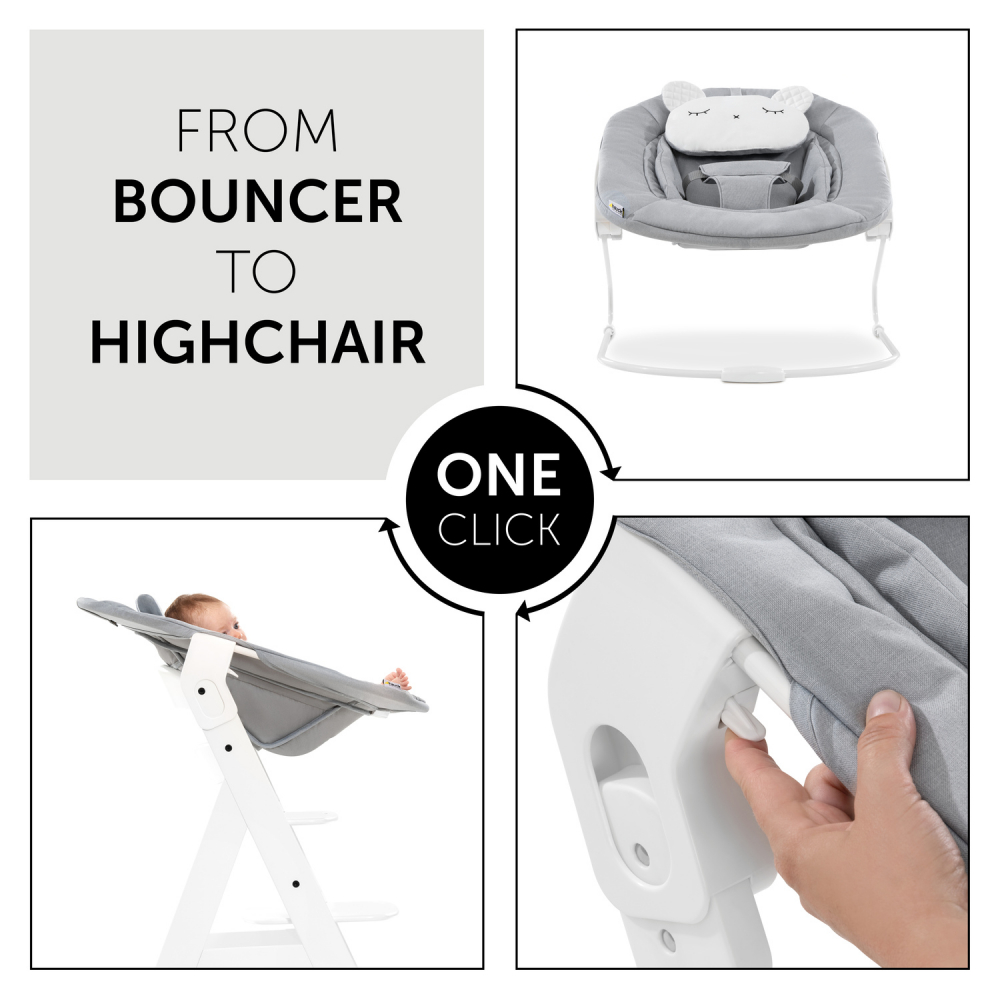 Sezlong alpha bouncer 2 in 1 powder bunny beige bloom
