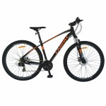 Bicicleta MTB-HT Schimbator Shimano Tourney Roti 29 Inch Carpat CSC2957C Negru cu portocaliu