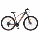 Bicicleta MTB-HT manete schimbator Microshift/Shimano  Roti 29 Inch Carpat C29/79H negru cu portocaliu