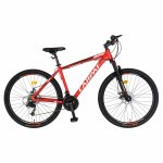 Bicicleta de munte manete schimbator Shimano Tourney Revoshift SLR-35 Roti 29 Inch Carpat CSC29/70A culoare Rosu/Negru/Alb
