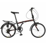 Bicicleta pliabila Shimano Revoshift Tourney Roti 20 Inch Velors Advantage CSV20/54B negru cu rosu