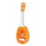 Instrument muzical ukulele cu design de portocala
