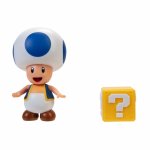 Figurina Mario 10 cm blue Toad Question Block Nintendo Mario