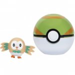 Figurina Clip N Go Pokemon Rowlet nest ball