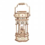 Puzzle 3D cutiuta muzicala lanterna din era victoriana Rokr lemn 210 piese AMK61