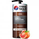 Sampon hipoalergenic natural si extra-hidratant cu miere si macadamia Pink Grapefruit Kundal 500 ml