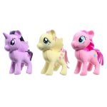 Set 3 jucarii din plus My Little Pony Twilight Fluttershy Pinkie Pie 13 cm
