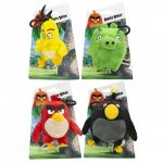 Set 4 jucarii din plus cu breloc Angry Birds 9 cm