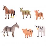 Set 6 figurine din cauciuc animale domestice