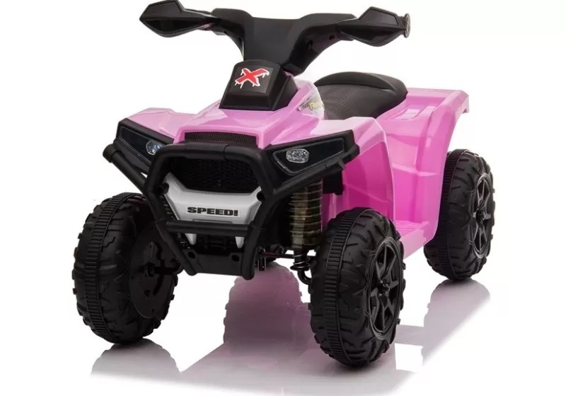 ATV Quad electric pentru copii XH116 LeanToys 5706 roz-negru - 2