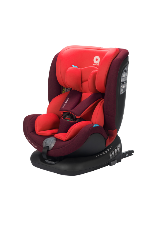 Scaun auto rotativ unique ruby red 0 - 36 kg apramo