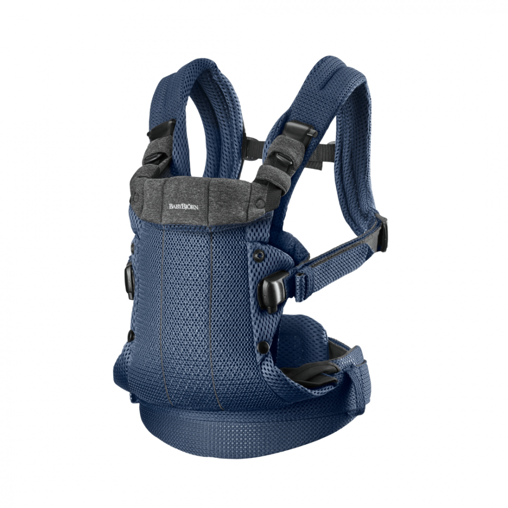 Marsupiu anatomic cu multiple pozitii de purtare colectia Harmony 3D Mesh Navy Blue Editie Limitata