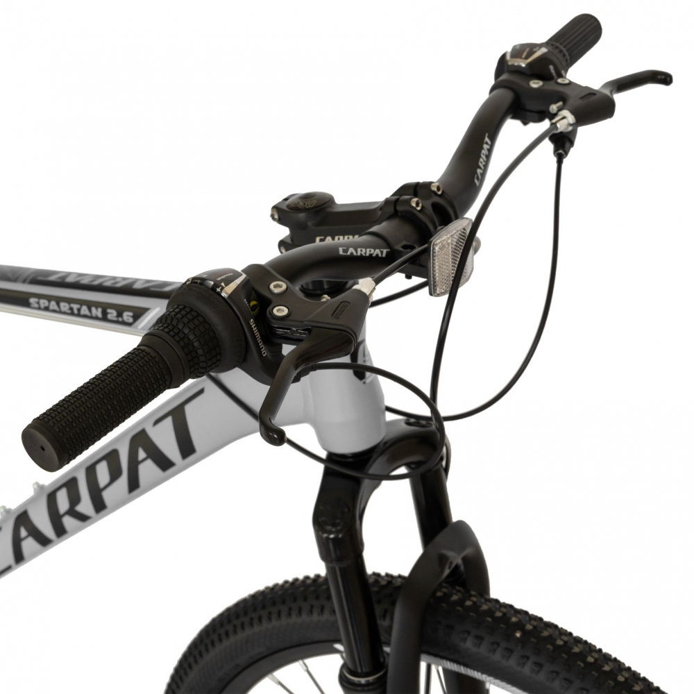 Bicicleta MTB-HT 27.5 inch frane pe disc Carpat CSC2758C gri cu design negru - 1