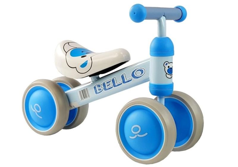 Bicicleta fara pedale cu roti duble pentru copii Blue Bello LeanToys 5263 - 3