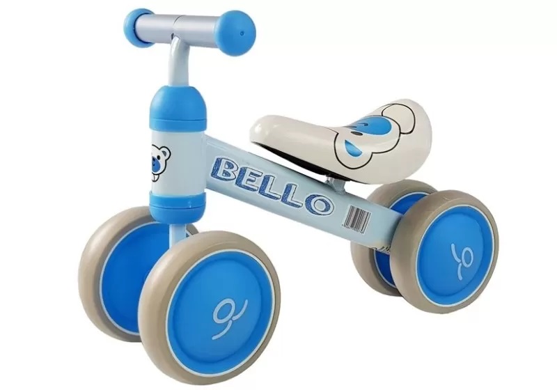 Bicicleta fara pedale cu roti duble pentru copii Blue Bello LeanToys 5263 - 1