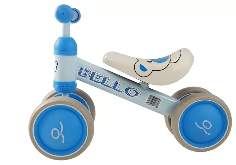 Bicicleta fara pedale cu roti duble pentru copii Blue Bello LeanToys 5263 - 2