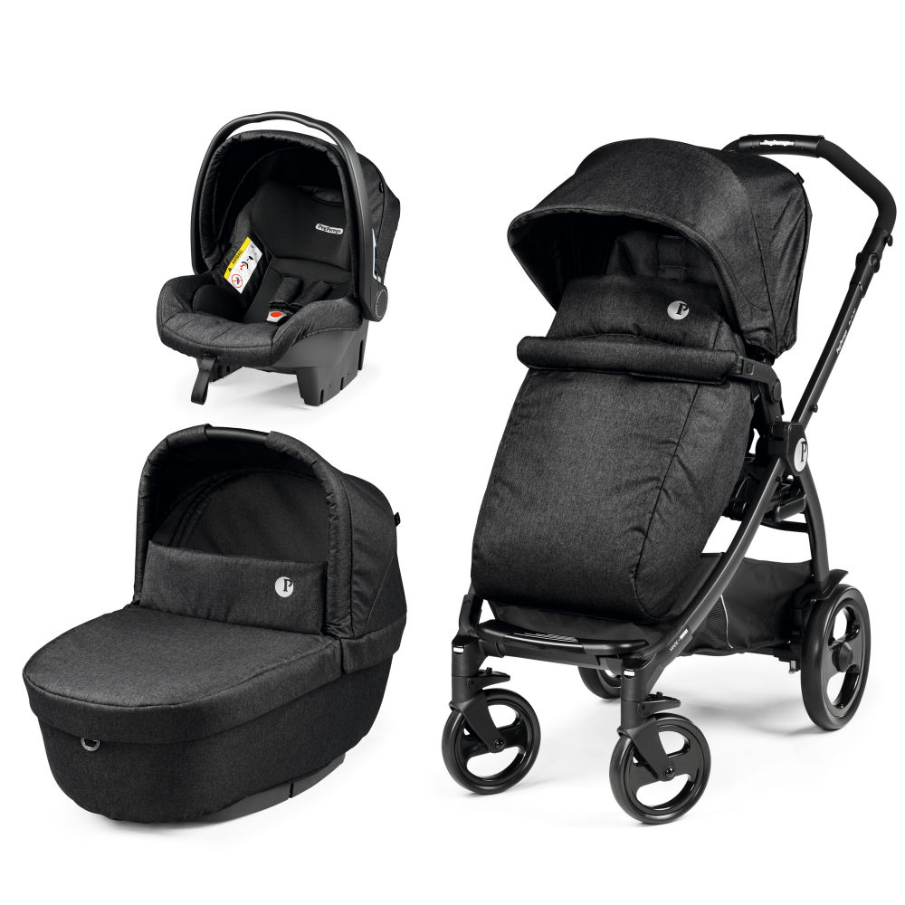 Carucior 3 in 1 Book 51 Titania Primoviaggio SL 0-22 kg Futura Ardesia gri inchis Peg Perego