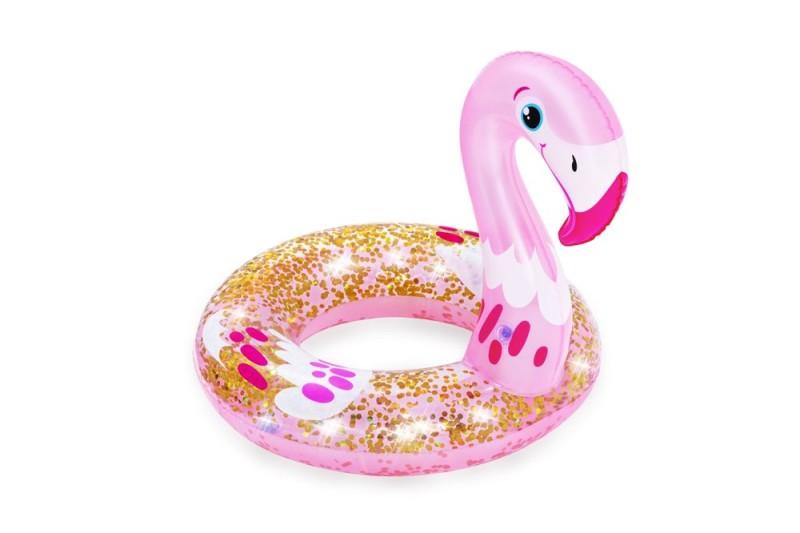 Poze Colac gonflabil pentru inot copii 3-6 ani 61x61 cm forma de Flamingo Bestway nichiduta.ro 