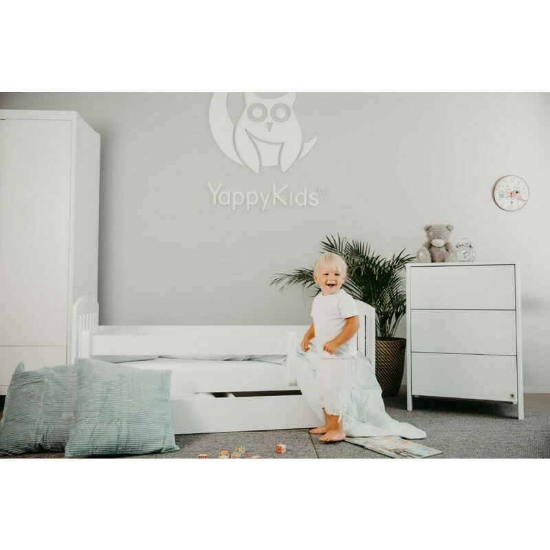 Comoda de infasat YappyMini din lemn 65x54x90 cm alb YappyKids - 1 | YEO