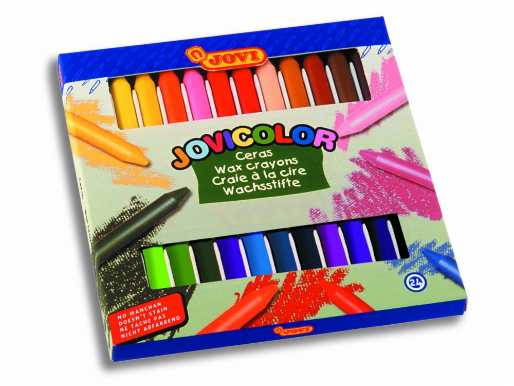 Set creioane cerate 24 culori Jovi
