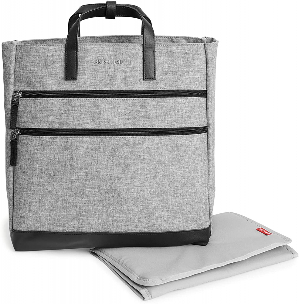 Geanta de scutece trio multifunctionala heather grey skip hop
