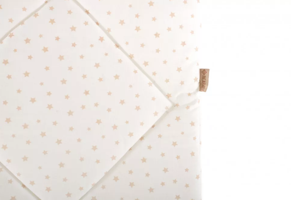 Pernita suplimentara pentru leagan bebelusi beige stars incababy