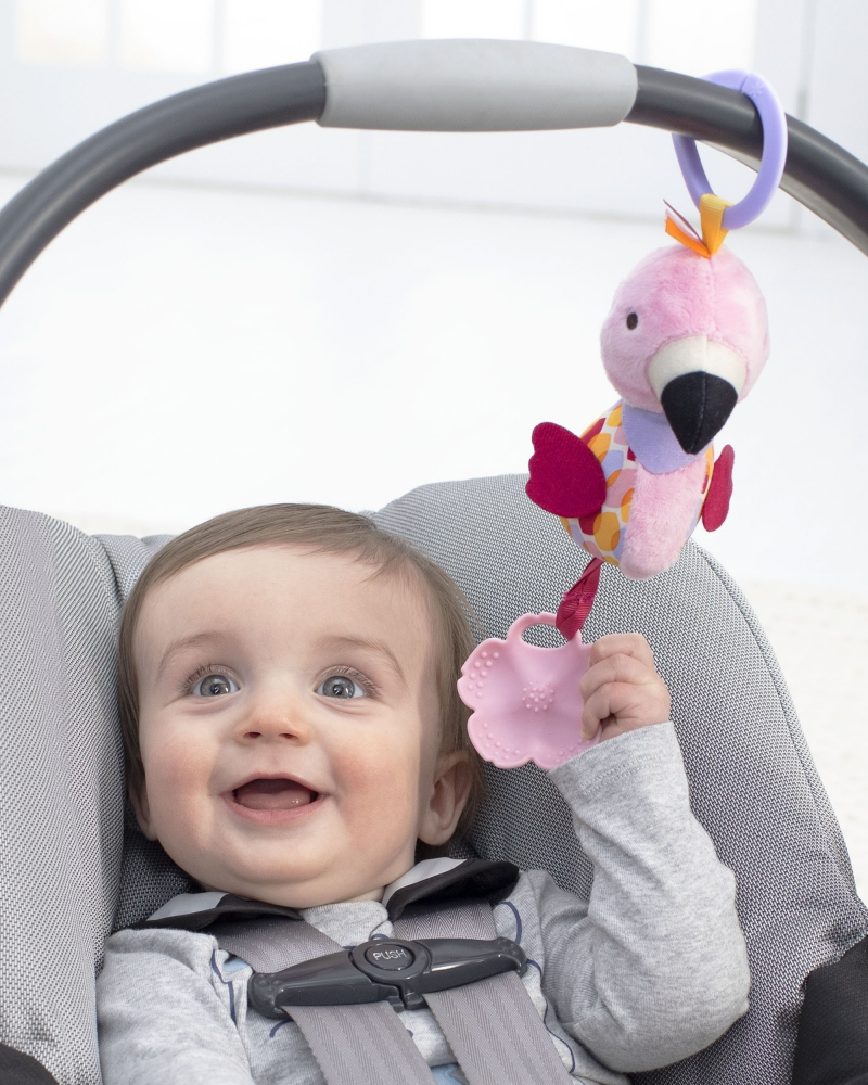 Jucarie pentru dentitie flamingo bandana buddies skip hop