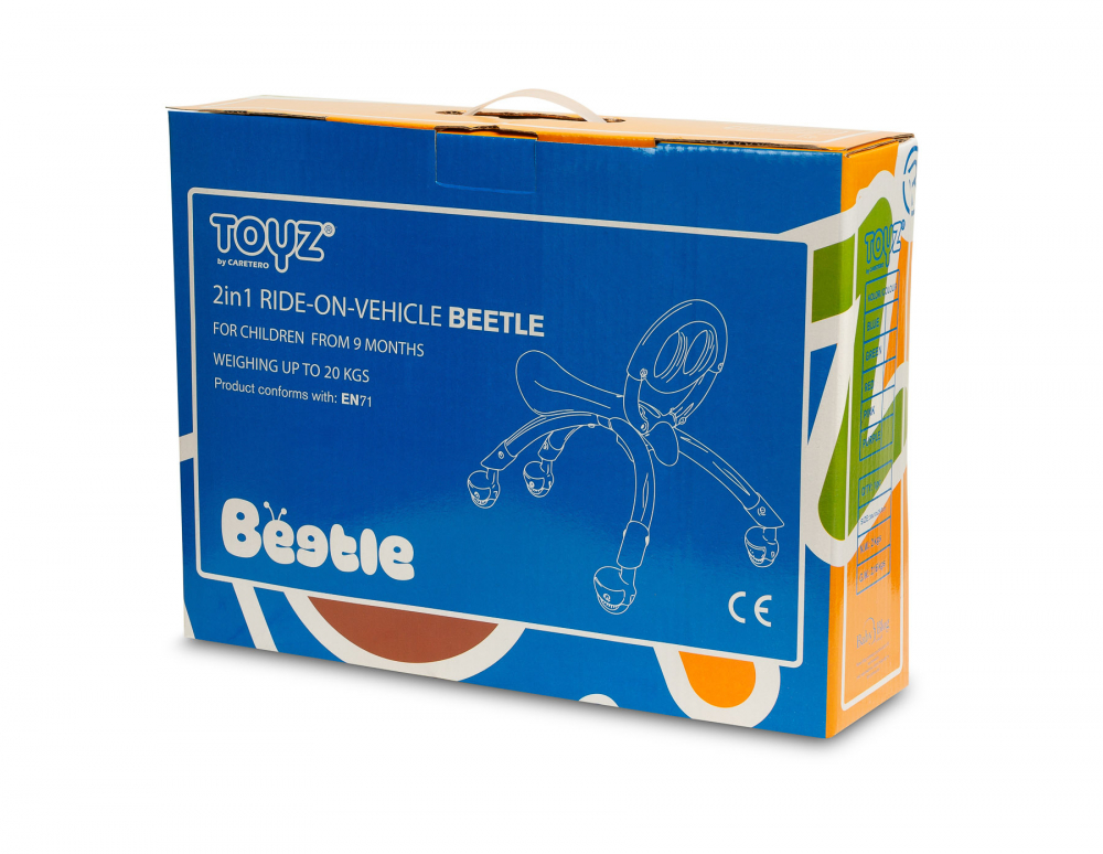 Jucarie ride-on Toyz Beetle roz - 2
