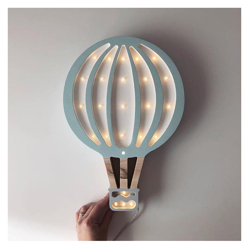 Lampa Little Lights Balon cu aer cald Blue Sky Aer imagine 2022 protejamcopilaria.ro