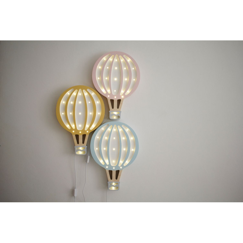 Lampa Little Lights Balon cu aer cald Powder Pink Camera copilului 2023-09-25