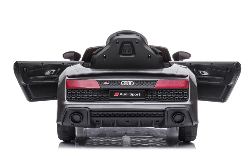 Masina electrica pentru copii Audi R8 2 motoare LeanToys 9045 gri Audi imagine noua