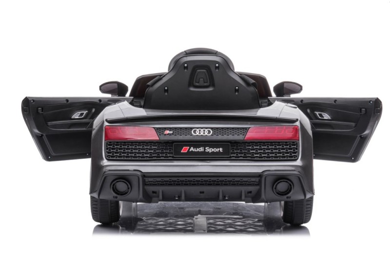 Masina electrica pentru copii Audi R8 2 motoare LeanToys 9045 gri