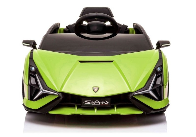 Masina electrica pentru copii Lamborghini Sian 2 motoare LeanToys 7498 verde - 1
