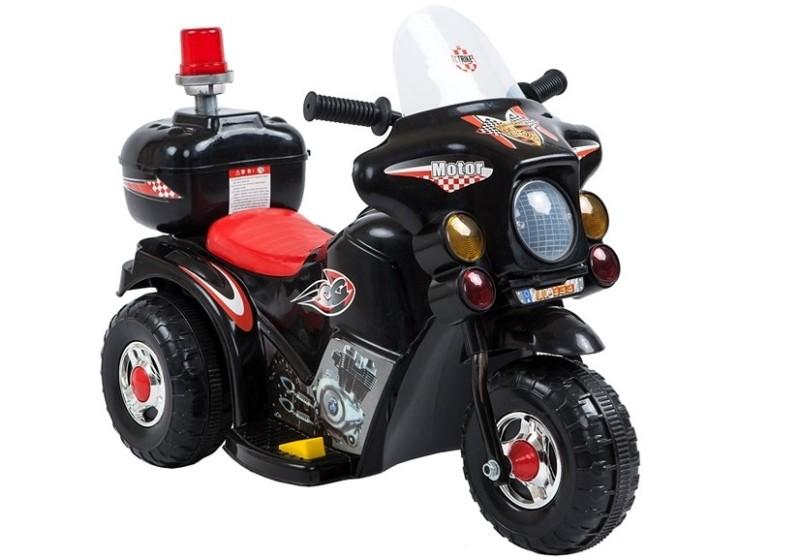 Motocicleta electrica pentru copii LL999 LeanToys 5721 negru - 2