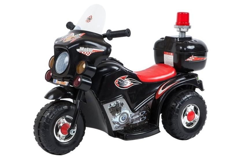Motocicleta electrica pentru copii LL999 LeanToys 5721 negru - 0
