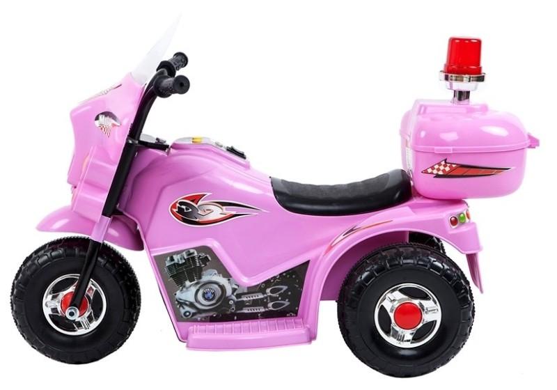 Motocicleta electrica pentru copii LL999 LeanToys 5724 roz