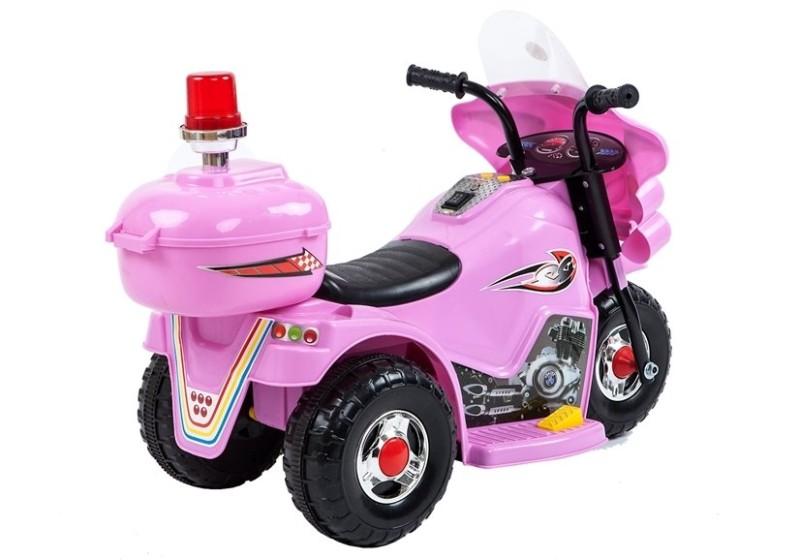 Motocicleta electrica pentru copii LL999 LeanToys 5724 roz - 1