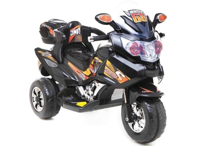Motocicleta electrica sport pentru copii PB378 LeanToys 5719 negru-portocaliu - 2