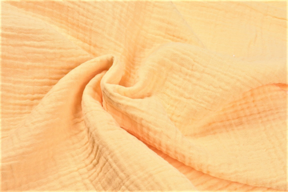 Muselina bumbac organic galben 80x80 cm