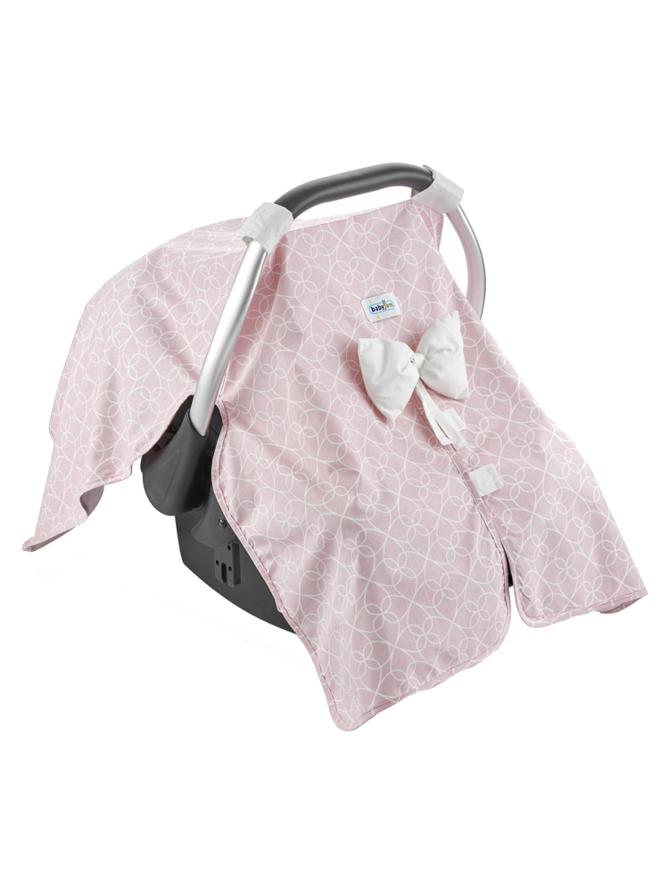 Parasolar BabyJem pentru scaun auto 0-13 kg Infant Cover Roz