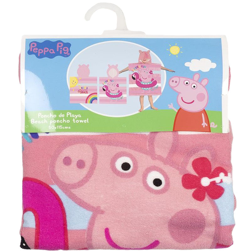 Prosop poncho cu gluga Peppa Pig Summer Fun 50 x 115 cm - 1 | YEO