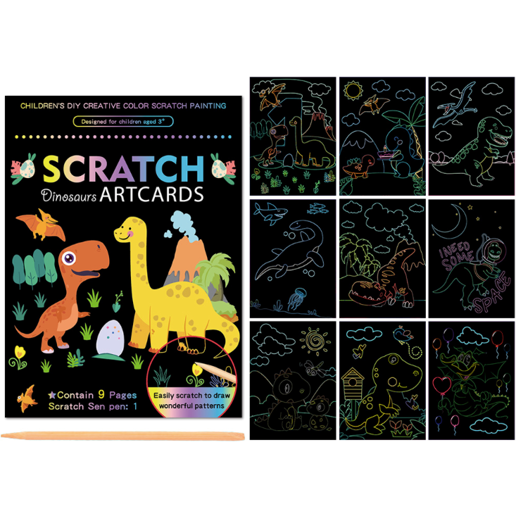 Set 9 planse razuibile Scratch ArtCards Bambinice BN047
