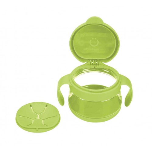 Set cani pentru gustare Ubbi bleu si verde - 3 | YEO