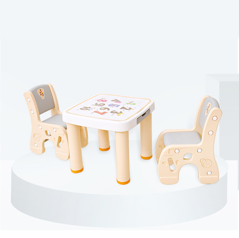 Set masuta cu 2 scaunele Learning Table Orange - 1