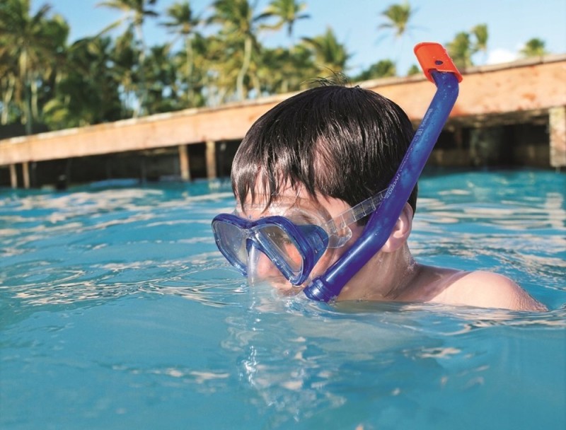 Set snorkeling pentru scufundari copii Bestway 24023 albastru BESTWAY