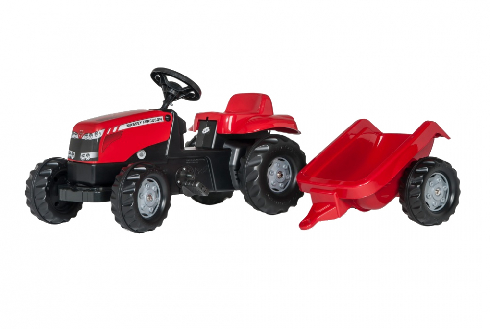 Tractor cu pedale Rolly Kid MF cu remorca