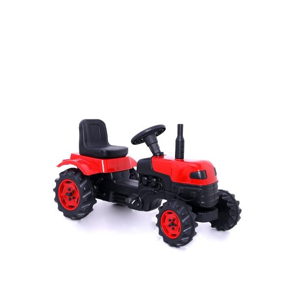 Tractor cu pedale rosu Masinute imagine noua responsabilitatesociala.ro